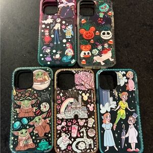 Bundle Disney Disneyland iPhone 11 max or xs max phone cases, five cases